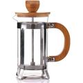 Coffee Maker, Press Coffee Maker, Coffee Press, Caffettiere，Coffee Maker， French Press Coffee Maker, French Press Pot Stainless Steel Double Wall Heat Resistant Glass Bamboo Handle Coffee Press French