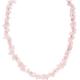 Perlenkette PURELEI "Schmuck Geschenk Rose Quarz, 23381" Halsketten Gr. Edelstahl, Länge: 40 cm, bunt (edelstahlfarben, rosa) Damen Perlenketten mit Rosenquarz