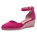 Keilpumps TAMARIS Gr. 42, pink Damen Schuhe Riemchenpumps