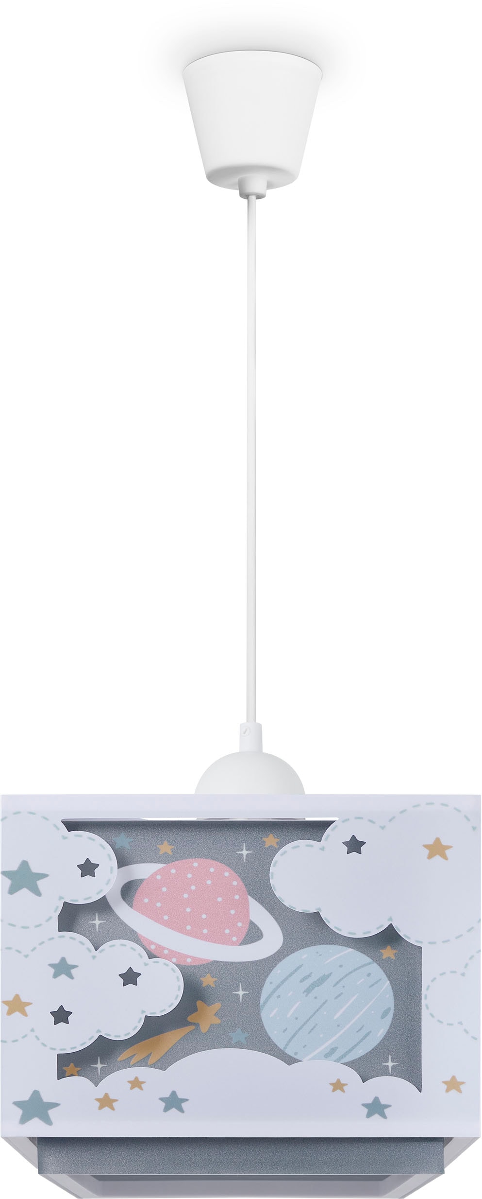 PACO HOME Pendelleuchte "GRETA", weiß, 1, H: 24,5cm, Leuchten, Kinderlampe Image