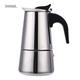 EPIZYN coffee machine Coffee Tools Stainless Steel Coffee Maker Coffee Pot Moka Pot Geyser Coffee Makers Kettle Coffee Brewer Latte Percolator Stove coffee maker (Color : 300ml)