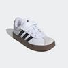 Sneaker ADIDAS SPORTSWEAR "VL COURT 3.0 KIDS", Gr. 33, schwarz-weiß (cloud weiß, core schwarz, grau one), Synthetik, Leder, sportlich, Schuhe, inspiriert vom Design des adidas samba