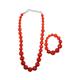 Schmuckset COLLEZIONE ALESSANDRO "Aurora" rot Damen Schmuck-Sets Schmucksets