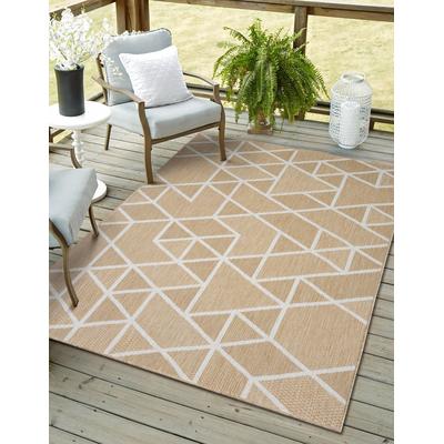 Teppich "Miller Lagerräumung", beige, B:140cm H:8mm L:200cm, Polypropylen, MYFLAIR MÖBEL & ACCESSOIRES, Teppiche, Wendeteppich, modernes Design, Outdoor geeignet, Balkon, Terrasse Image
