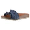 Pantolette VERBENAS "Rocio Roda", Damen, Gr. 40, blau (jeansblau), Veloursleder, klassisch, Schuhe, Sommerschuh, Schlappen für Strand- und Badeausflüge geeignet