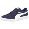 Sneaker PUMA "Puma Smash v2", Gr. 38,5, schwarz-weiß (peacoat, puma, weiß), Leder, sportlich, Schuhe