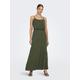 Maxikleid ONLY "ONLNOVA LIFE VIS STRAP MAXI DRESS SOLID" Gr. 38 (M), N-Gr, grün (kalamata) Damen Kleider Maxikleider