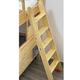 Wood Dorm Twin Bed Ladder，Home/Small Spaces/Outdoor Rooftops Bunk Bed Ladder Replacement with Complete Kits，Free Standing Attic Ladder 4/5/6 Steps (Size : 59in/150cm/5steps)