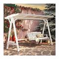 Garden Swing Chair Outdoor Multi Person Swing, Outdoor Floor To Ceiling Adult Rocking Chair, 3 Person Swing Courtyard Wooden Hanging Chair Porch Swings (Color : A)