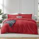 Hearth & Harbor Red Duvet Cover King Size - 3 Piece King Duvet Cover Set, Soft Double Brushed King Duvet Covers with Button Closure, 1 King Size Duvet Cover 104x90 inches and 2 Pillow Shams