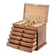 NOALED Ring Box Drawer Jewelry Box Organizer Storage Chinese Style Pine Wooden Large Box High Capacity Luxurious Solid Wood Necklace Earrings Ring Boxes For Jewellery