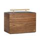 NOALED Jewelry Box Organizer 4-Layers Solid Wooden Jewelry Box for Women Jewelry Armoire Ring Necklacel Gift Storage Box Walnut Wood Color Organizer with Handle Jewelry Box for Women