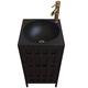 SmPinnaA Bathroom Basin Vanity Unit Furniture, Free Standing Bathroom Cabinet Under sink bathroom cabinet, Industrial Style Removable Free Stand Iron Art Vanity,Black,Without mirror