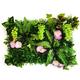 Turf Fake,Artificial Grass Artificial Plant Lawn Flower Wall Panel Background Plant Lawn Grass Grape Morning Glory Artificial Grass Home Decoration DIY Decorations (Color : Brown)