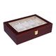 Watch Box Luxury Wooden Watch Box Watch Holder Box for Watches Men Glass Cover Jewelry Organizer Box Multi-slot Watch Organizer ，red Watch Organizer for Storage and Display (Color : 10 Slots)