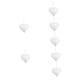 Mipcase 7pcs Love Metal Wind Chime Wall Hanging Decor Interior Decor Heart Shape Hanging Pendant Metal Hanging Pendant Wind Chimes Outdoor Heart Ornament To Rotate Delicate The Bell