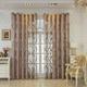 Gualiy Sheer Curtains Living Room 2 Panels, Window Curtain 107x132CM with Wave Ribbon Pattern Window Curtains Coffee Window Curtains Living Room