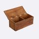 NOALED Ring Box Teak Desktop Dressing Table Jewelry Box, Wooden Solid Wood Table Key Storage Box Ring Boxes For Jewellery