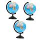 HEMOTON 3pcs Tellurian Decor Money Jar Desktop Decor Desk Topper Globe Shaped Money Bank Desk Globe Bank for Norse Decor Vintage Decor Money Saving Jar Child Piggy Bank Plastic Coin