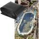 HDPE Waterproof Membrane Pond Liner 6 X 3M 5 X 6M Black Fish Pool Liner for Garden Ponds Waterfall Streams Fountains Pond Underlayment Garden Pool Cover Streams Water,8 * 10m