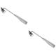 3pcs Garden Weeder Hoe Home Tools Root Remover Tool Hand Tools Puller Tool rip Out Hoe Digging Shovel Deeper Digging Weeder Manual Hand Weeder Yard Tools to dig ( Color : Silverx5pcs , Size : 34.5x6cm