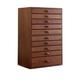 Storage Box Jewelry Organizer Extra Large Wooden Jewelry Box for Women 10 Drawer Storage Box Organizer Container Box of Solild Wood for Jewelries Watch Necklace Ring Storage Box Jewelry Box Red