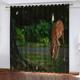 Pencil Pleat Blackout Curtains Animal Sika Deer 300 X 280 Cm Indoor Blackout Curtain, 3D Thermo-Insulating Window Curtains Polyester Material Bedroom Drapes Blackout Curtains -6J1H+A3C