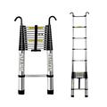 Attic Access/RV Telescoping Ladder with Hooks, Aluminium Folding Telescopic Ladder 8 12.5 15 16 16.5 20 Ft, Extension Ladder for Home, RooTop Tent & Outdoor (Size : 4.6m/15 ft) (1.4m/4.6ft)