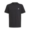 Boys, adidas Originals Junior Trefoil Short Sleeve T-Shirt - Black, Black, Size 8-9 Years