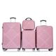 EastVita Luggage Sets, 4 Piece Suitcase Set 14/20/24/28 in, Expandable Carry On Luggage Set with Spinner Wheels, Hard Shell Luggage Sets with TSA Lock, Rose red, 14/20/24/28 in, Lightweight
