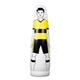 Amagogo Inflatable Football Training Dummy for Adult Children Dribbling Wall Passing Drills Inflatable Football Trainer Tumbler, yellow 205cm