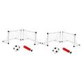 POPETPOP 2 Sets Football Inflator Inflatable Football Portable Soccer Net Small Footballs for Outdoor Playsets Soccer Toys Football for Football Doors Soccer Goal