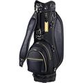 DYBHSD Golf Stand Bag for Men & Women Leather Travel Golf Bag Lightweight Organized Golf Clubs Bag Waterproof Golf Carry Bag for Golf Course Golf Club Sunday Bag vision
