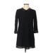 Forever 21 Casual Dress - Sweater Dress: Black Dresses - Women's Size Medium