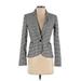 White House Black Market Blazer Jacket: Gray Houndstooth Jackets & Outerwear - Women's Size 00