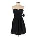 Bebop Casual Dress - Mini: Black Solid Dresses - New - Women's Size Medium