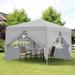 CUSchoice Outdoor 10x10ft Pop Up Gazebo with Zippered Removable Sidewall