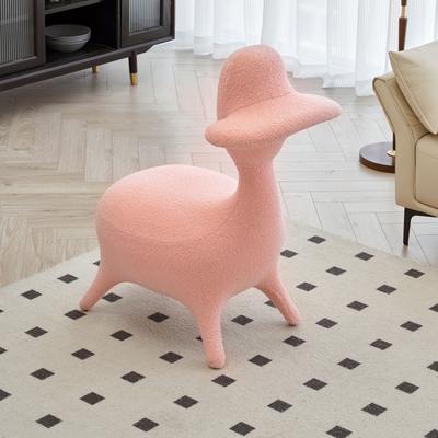 Bah Bang Bang Game Chair Sofa Sherpa Fabric Pony Chair Fawn Chair Children Sofa w/ Hand Support - Bid Farewell to Fatigue, Pink