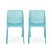 Labaron Outdoor Modern Stacking Dining Chair by Christopher Knight Home - 19.00" W x 22.75" L x 32.75" H