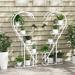 5 Tier Metal Plant Stand with Hanging Hook for Multiple Plants - 27" x 12" x 58"(L x W x H)