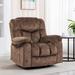 Bonded Leather Swivel Rocker Recliner with Massage