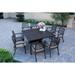 Brooklyn 9-Piece Patio Dining Set with Cushions and 59'' Square Dining Table