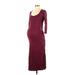The Nines by Hatch Casual Dress: Red Dresses - Women's Size Small Maternity