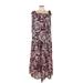 Emily Wonder Casual Dress - A-Line Square Sleeveless: Purple Dresses - New - Women's Size Medium