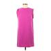 Ann Taylor Casual Dress - Shift: Pink Solid Dresses - Women's Size 0 Petite