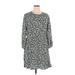 Old Navy Casual Dress - Mini High Neck 3/4 sleeves: Gray Dresses - New - Women's Size X-Large
