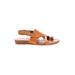 Sarto by Franco Sarto Sandals: Tan Print Shoes - Women's Size 6 - Open Toe