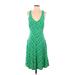 The North Face Casual Dress - A-Line Scoop Neck Sleeveless: Green Dresses - Women's Size Small