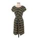 Yuni Los Angeles Casual Dress: Yellow Print Dresses - Women's Size 4