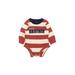 Carter's Long Sleeve Onesie: Red Bottoms - Size 3 Month